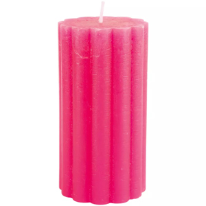 Grand Illusions Rustic Scalloped Pillar Candle